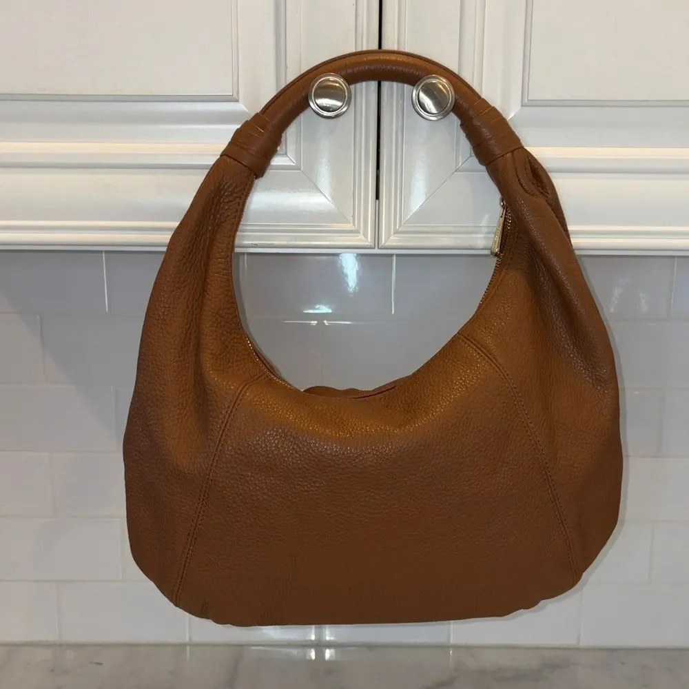 Michael Kors Bag Purse Handbag Pebbled Leather Hobo Large Shoulder Bag